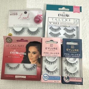 Lash Bundle – KISS & Eylure (6 Pairs, New in Box)